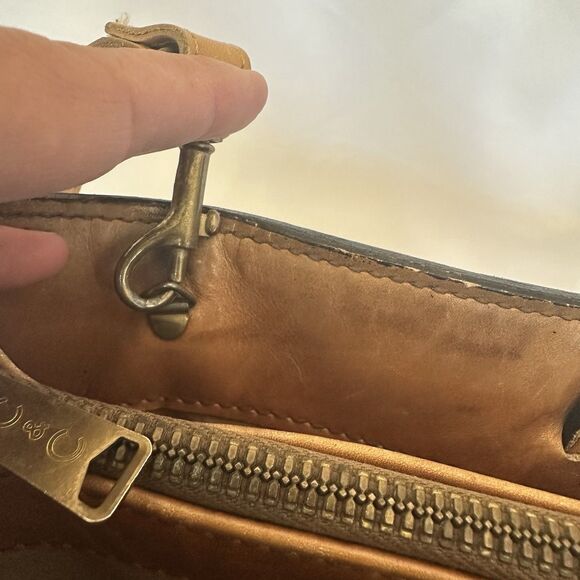 Vintage Leather Attaché Briefcase Brown Bag Retractable Handle Removable Strap - Picture 15 of 16